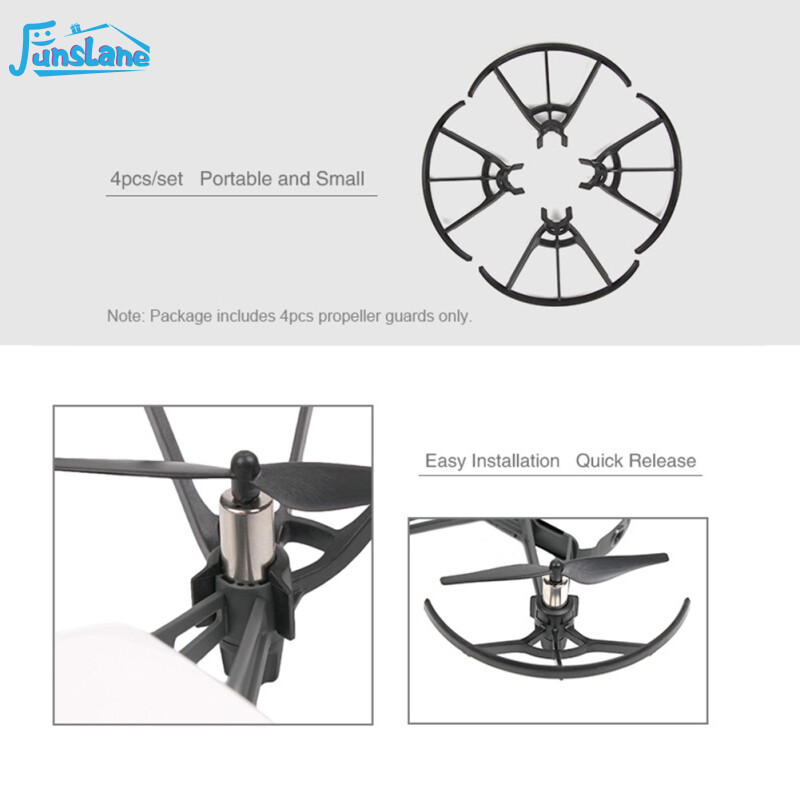 FunsLane 4pcs/set DJI TELLO Propeller Guards Protectors Shielding Rings for DJI TELLO DRONES