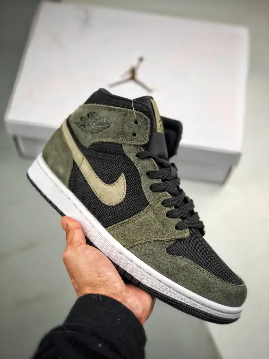 jordan 1 mid olive green