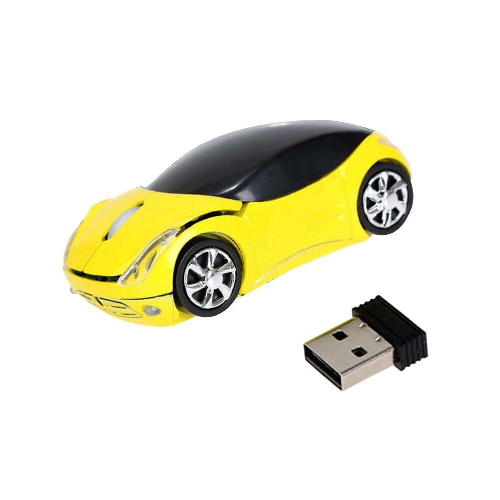 【YIDEA HONGKONG】2.4GHZ Car Mouse Wireless Mouse Cool Car Shape Mice 1600 DPI Optical Gaming Mouse Wireless With Computer USB Receiver