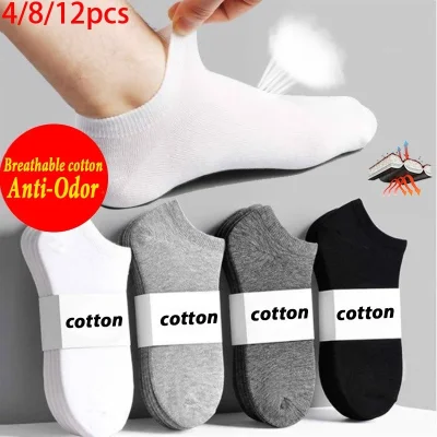 2/4/6/10 Pairs / Lot Men's solid color socks Women's cotton socks Unisex casual business socks Pure cotton socks