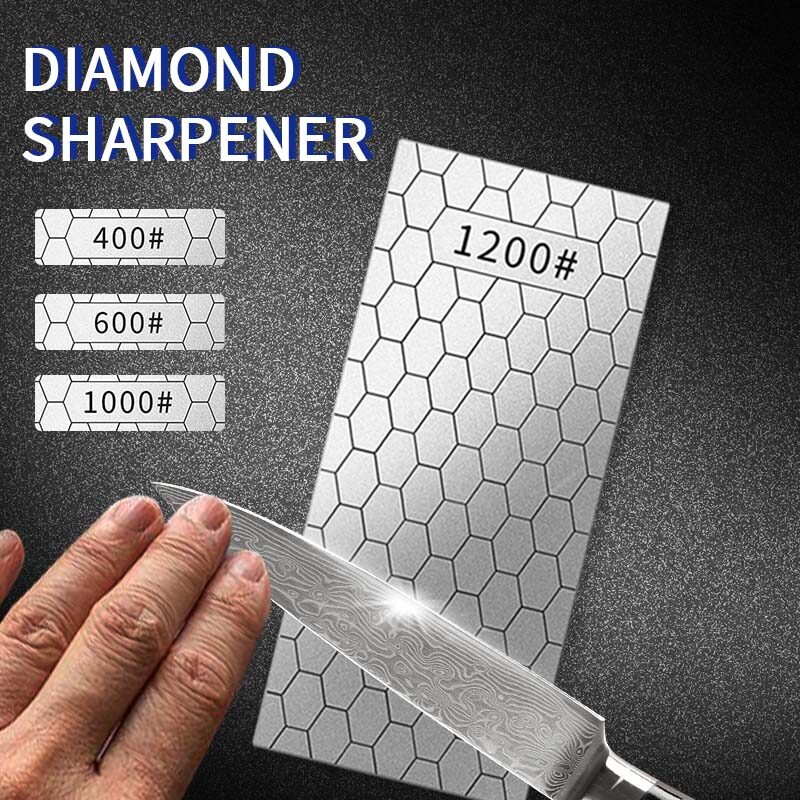 1Pc Professional Diamond Knife Sharpening Stone Grit Ultra-thin Honeycomb Surface Whetstone Grindstone Tool 400#600#1000#1200#