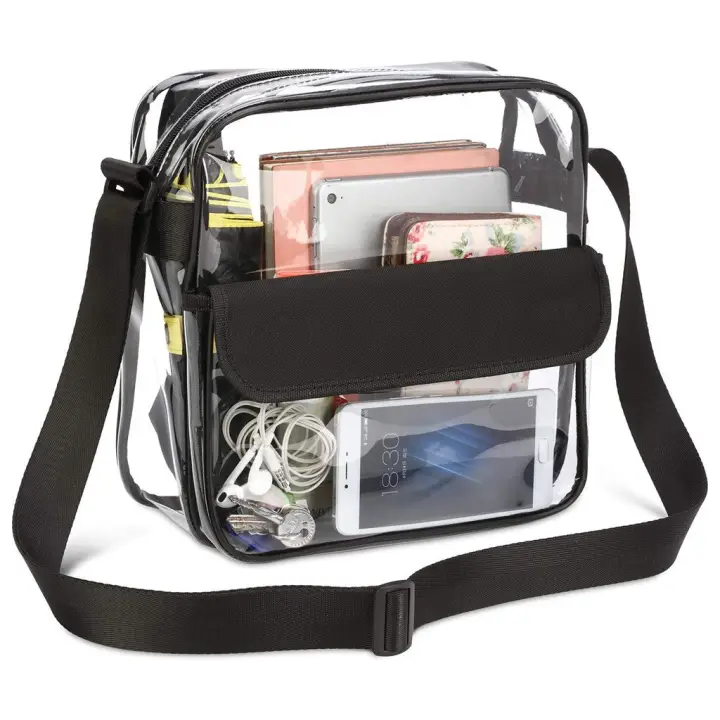 transparent messenger bag