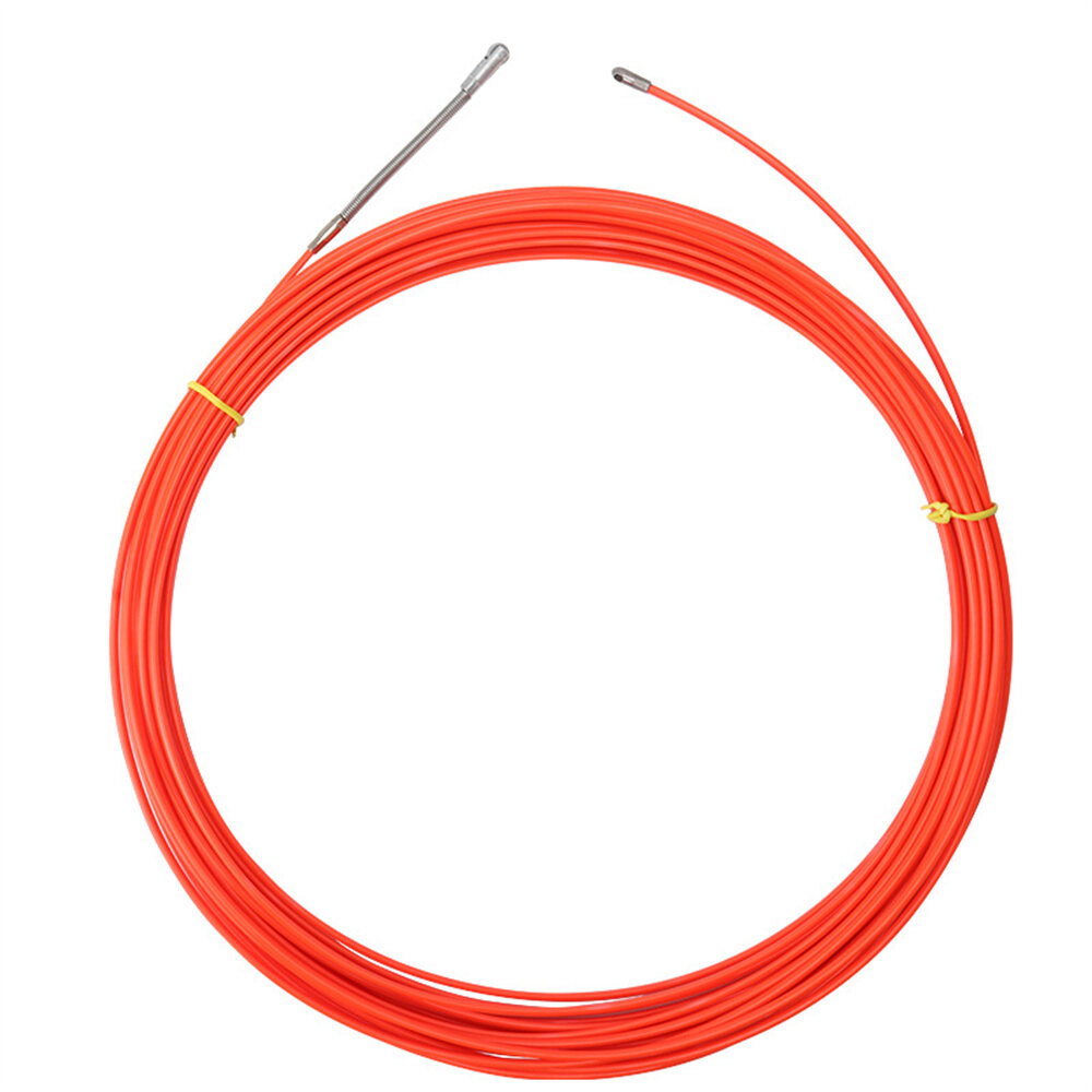 5m-30m Flexible Wire Cable Rod Electrician Push Puller Duct Fish Cable Tape Tool