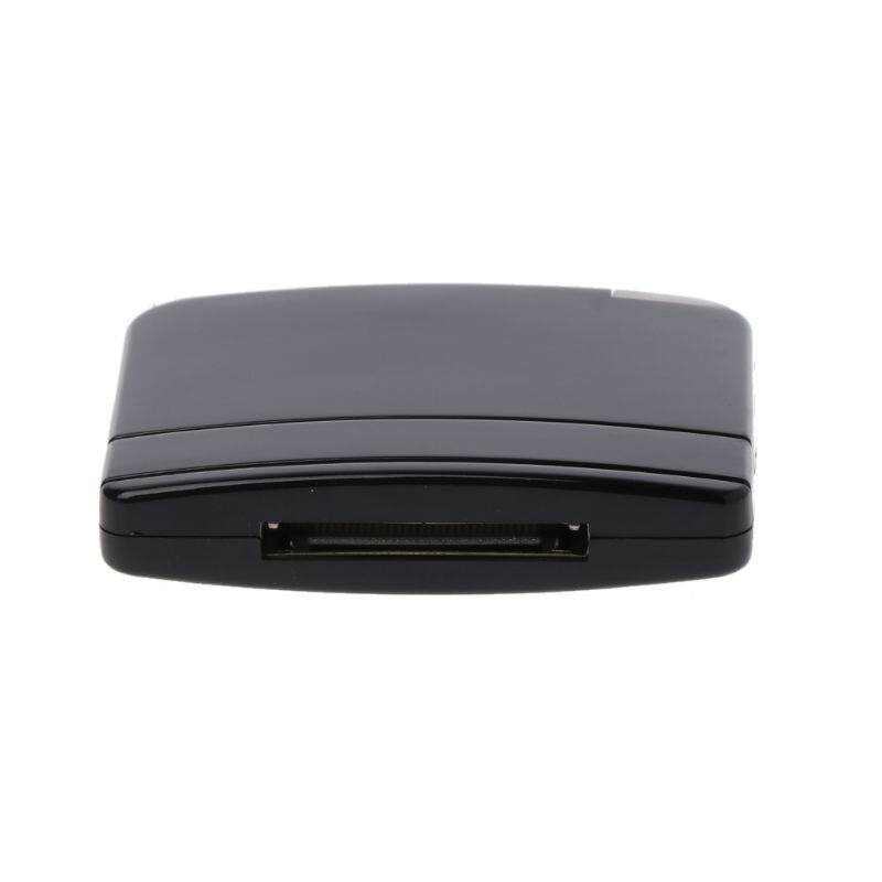 30 Pin Bộ thu nhạc A2DP tương thích Bluetooth Bộ điều hợp âm thanh Tương thích với điện thoại cho iPod, Đen trắng