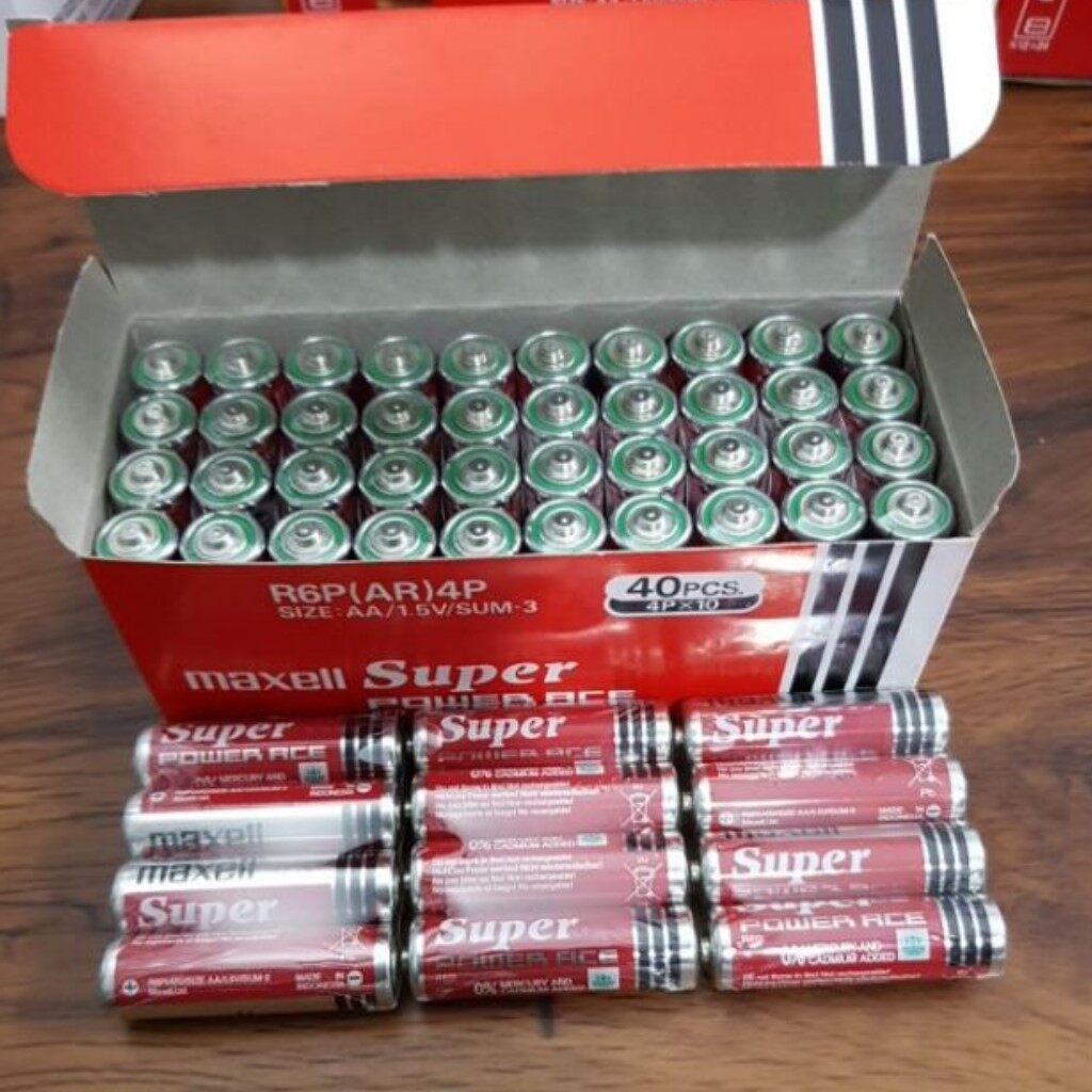 Hộp 40 Viên Pin AA Maxell Super Đỏ (2A -1.5V)