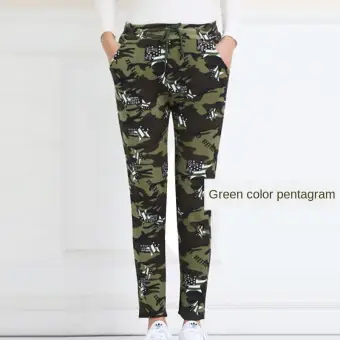 high waisted camo pants womens