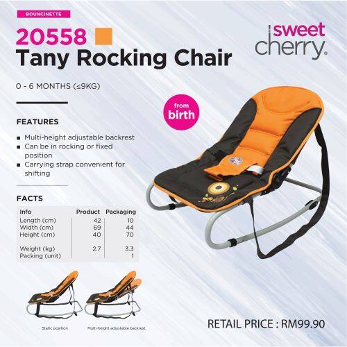 orange glider chair