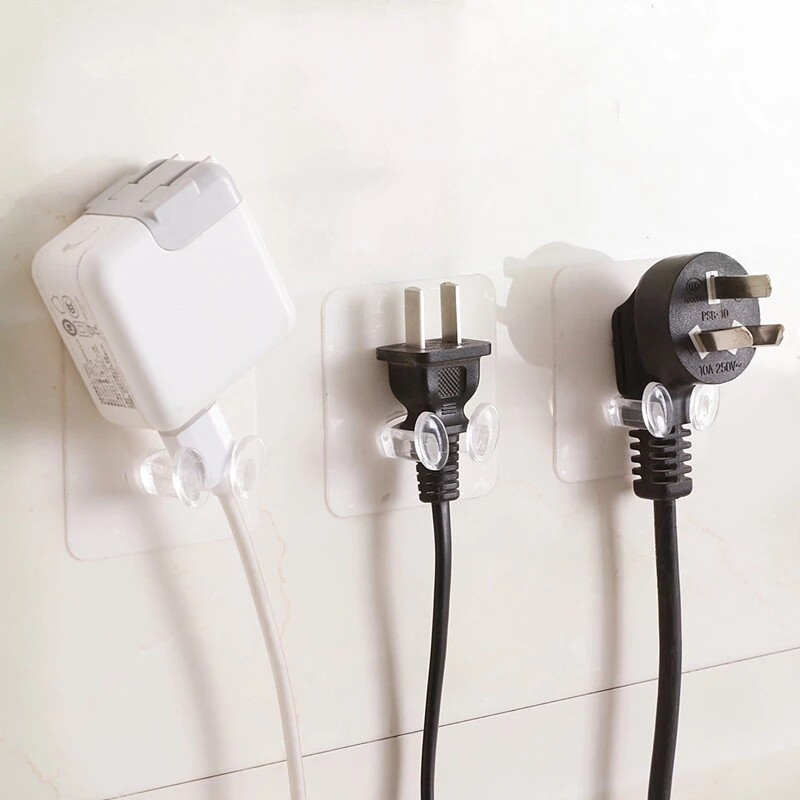 5/1Pcs Tường Lưu Trữ Móc Punch-Miễn Phí Cắm Điện Ổ Cắm Chủ Nhà Bếp Tàng Hình Tường Móc Dính Móc Áo Phòng Tắm