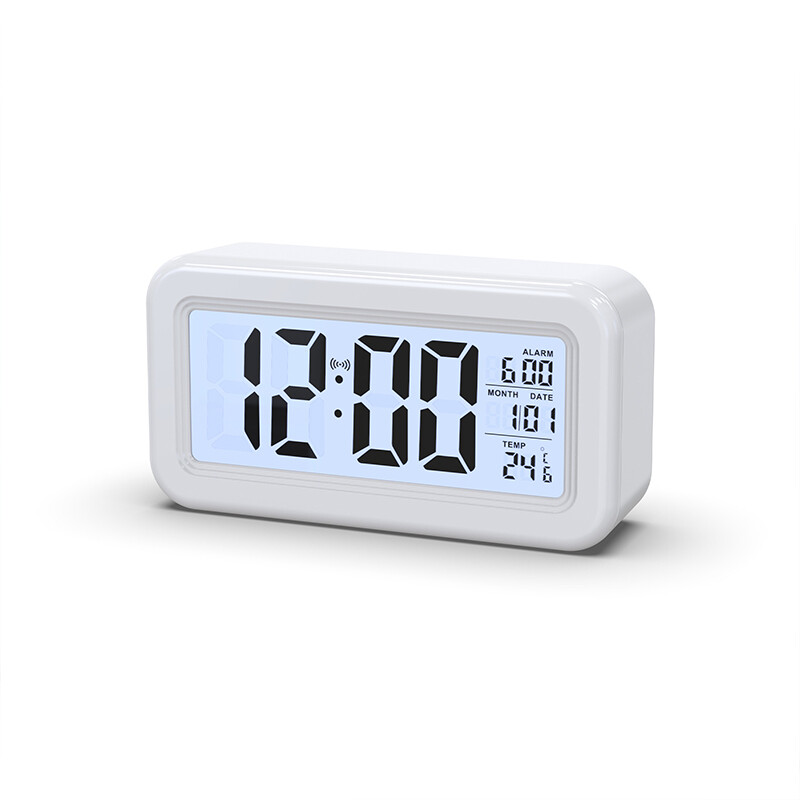 Alarm clock simple clock digital display LCD lazy snooze mute backlight electronic clock