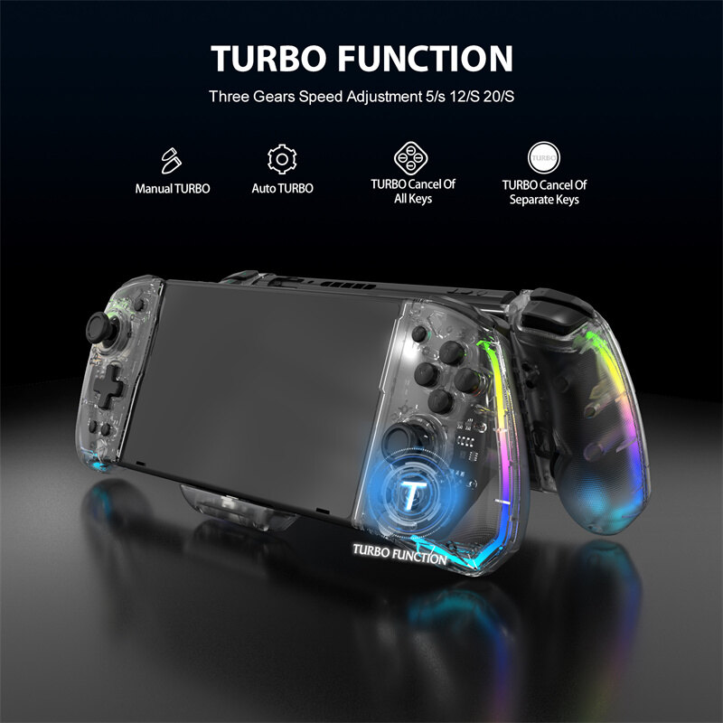 LinYuvo Tay cầm trò chơi Wireless Nintendo Game Controller Tự động khởi chạy 6 trục Gyro Joystick Switch/Switch OLED