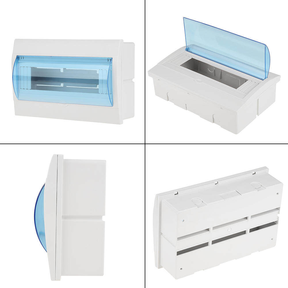 1pc Plastic Distribution Protection Box For 9-12 Ways Circuit Circuit Breaker Distribution Box Breaker Indoor On The Wall