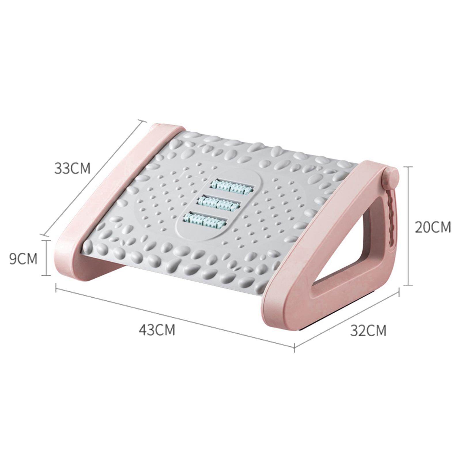Blesiya Adjustable Foot Rest-- Improved Posture Solemassage Thicken Plastic for Work