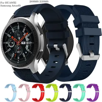 mm 22mm Strap Watch Band For Samsung Gear S3 Frontier Classic Band Huawei Watch Amazfit Replacement Band For Samsung Galaxy Watch 46mm 42mm Silicon Strap Lazada Singapore