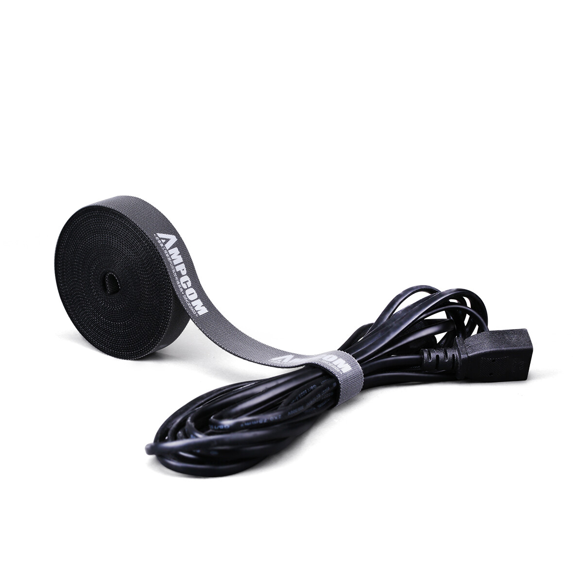 Ampcom 5M Khóa Dán Tie Bộ Kẹp Giữ Dây Cáp Máy Cuộn Dây Tai Nghe Cài Chủ Dây Chuột Bảo Vệ Cáp HDMI Quản Lý Cho Iphone Samsung Xiaomi