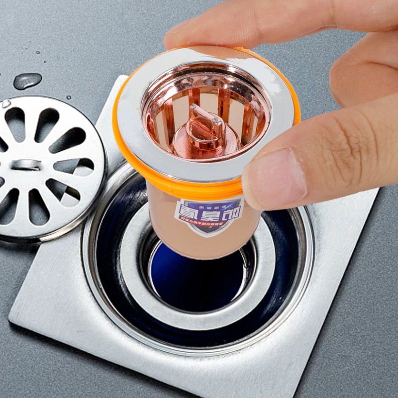 Bathroom Floor Drain Core Removable One-way Drain Valve Universal Sewer Anti-odor Filter Plug