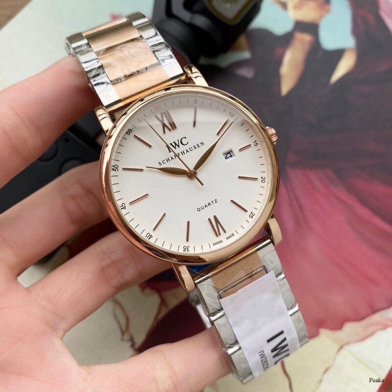 Original IWCS Watches Quartz Watch Luxury Stainless Steel Watches Round Dial Business Mens Watch Malaysia
