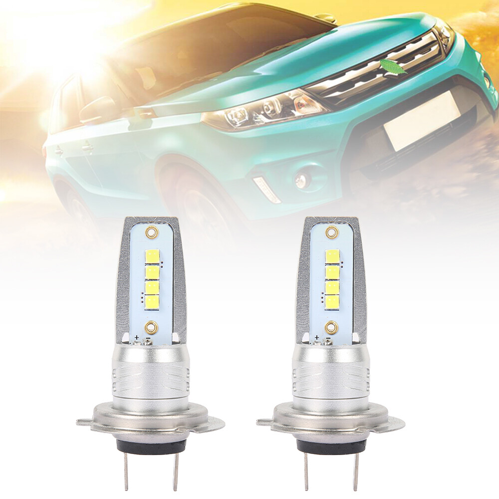 2Pcs H7 Bóng Đèn Pha LED Bộ Chuyển Đổi Hi/Lo Chùm 55W 8000LM 6000K Sáng Cao