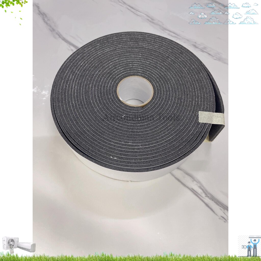 (Aircond Tool) insulated sponge tape foam tape insulation self-adhesive ...