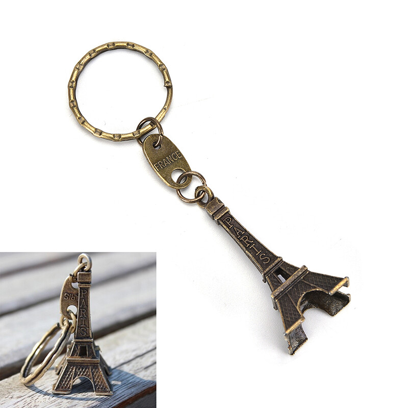 [JHY Store] Convenient Easy For Lowest Price Paris Retro Mini Eiffel Tower Model Cute Keychain Keyfob Eiffel Tower Figurines Eiffel Tower Keychain