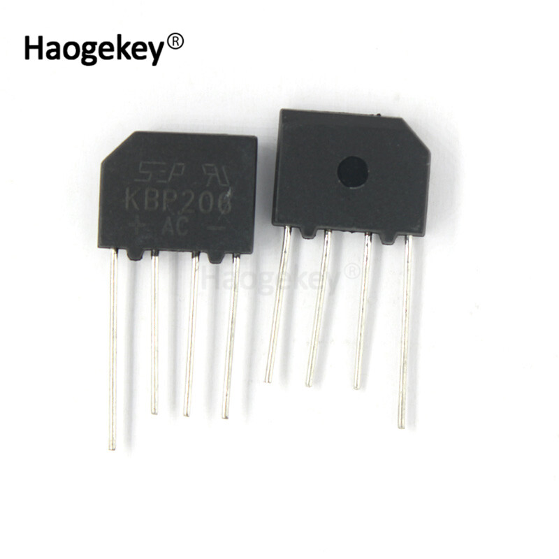 5 cái/lốc KBP206 2A 600V cầu đi ốt CHỈNH LƯU Dip