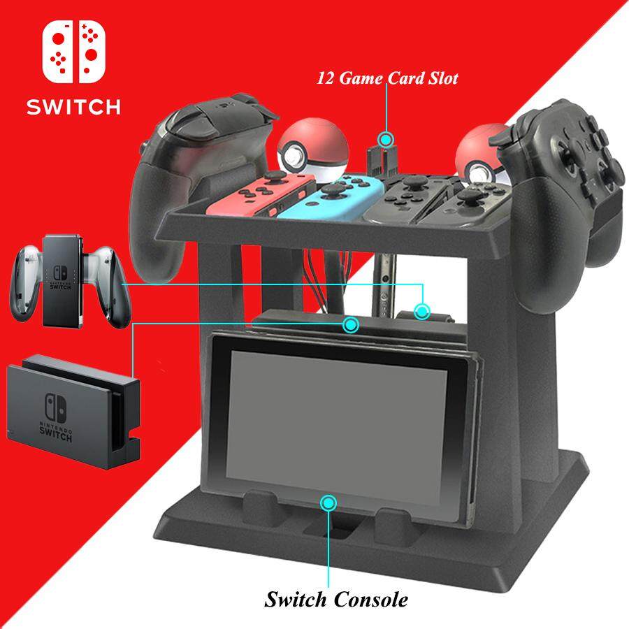Nintendo SWITCH เกม Disc และคอนโทรลเลอร์ TV Dock ขายึดเก็บ Tower สำหรับ