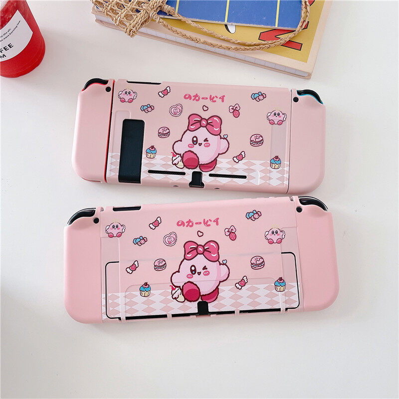 Nintendo Switch/Switch OLED Case Soft Pink TPU Protective Case Cover Cartoon Anti-Scratch Casing Nintendo Switch/Switch OLED Case