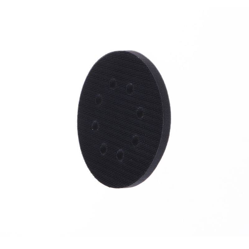 Miếng Đệm Xốp Mềm 8 Lỗ 5 Inch Cho Miếng Chà Nhám Đĩa Chà Nhám Móc & Vòng, Phụ Kiện Dụng Cụ Điện Đánh Bóng Bề Mặt Không Đồng Đều
