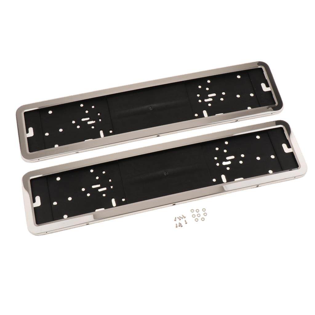 Metal Frame Steel Holder For European Euro License Plate Stainless New BMW