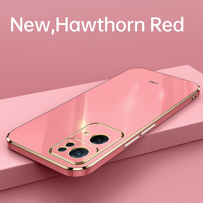 Reflective Straight Edge Plating Casing OPPO Reno 7 Pro Reno 7 Reno7 Z 5G Case Back Cover For Reno7 Z 5G Case