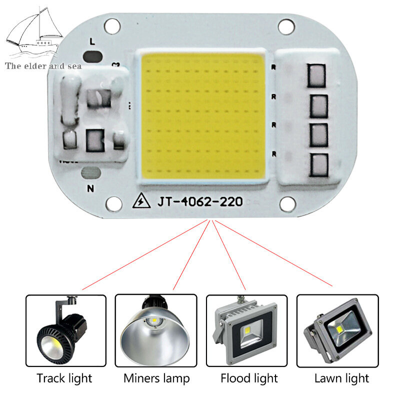 Chip LED COB Áp Suất Cao Không Cần Trình Điều Khiển AC 220V 20W/30W/50W Nguồn Sáng