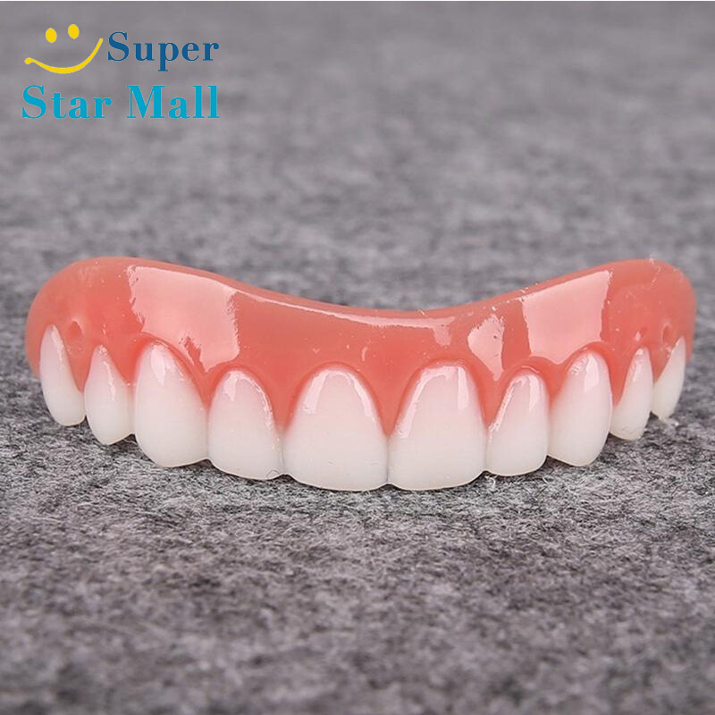 Super Star Mall Silicone Smile Veneers Simulation Braces Flex Denture Paste