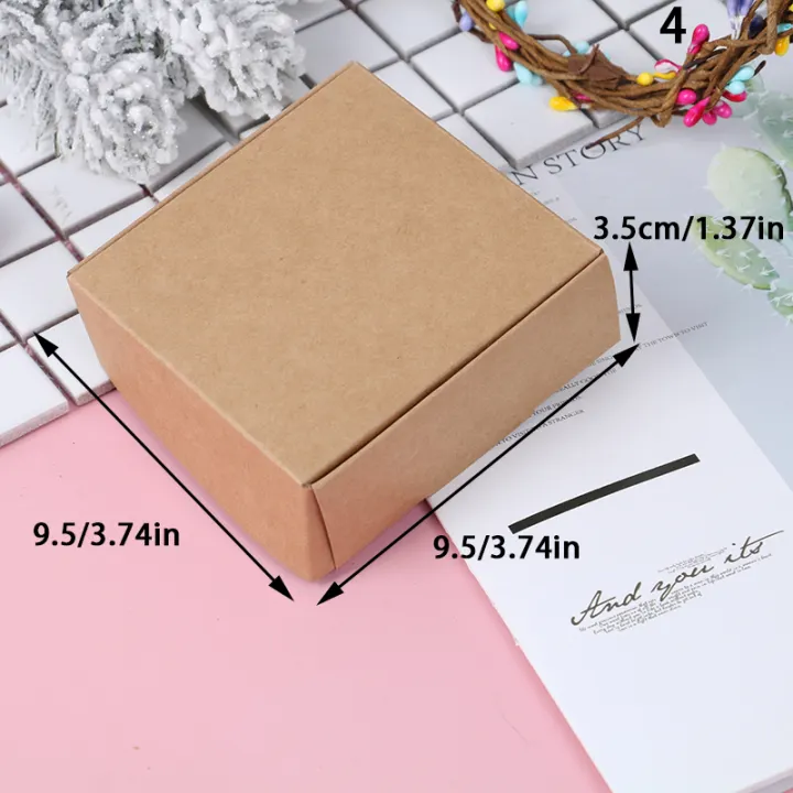 Kada 10pcs Brown Kraft Paper Aircraft Gift Boxes Blank Handmade Soap Packing Box Lazada Singapore