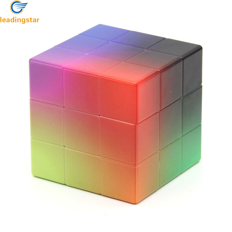 LeadingStar Fast Delivery Creative Gradient Color 3x3x3 Magic Cube Multi-color Speed Cube Intellectual Toy For Boys Girls