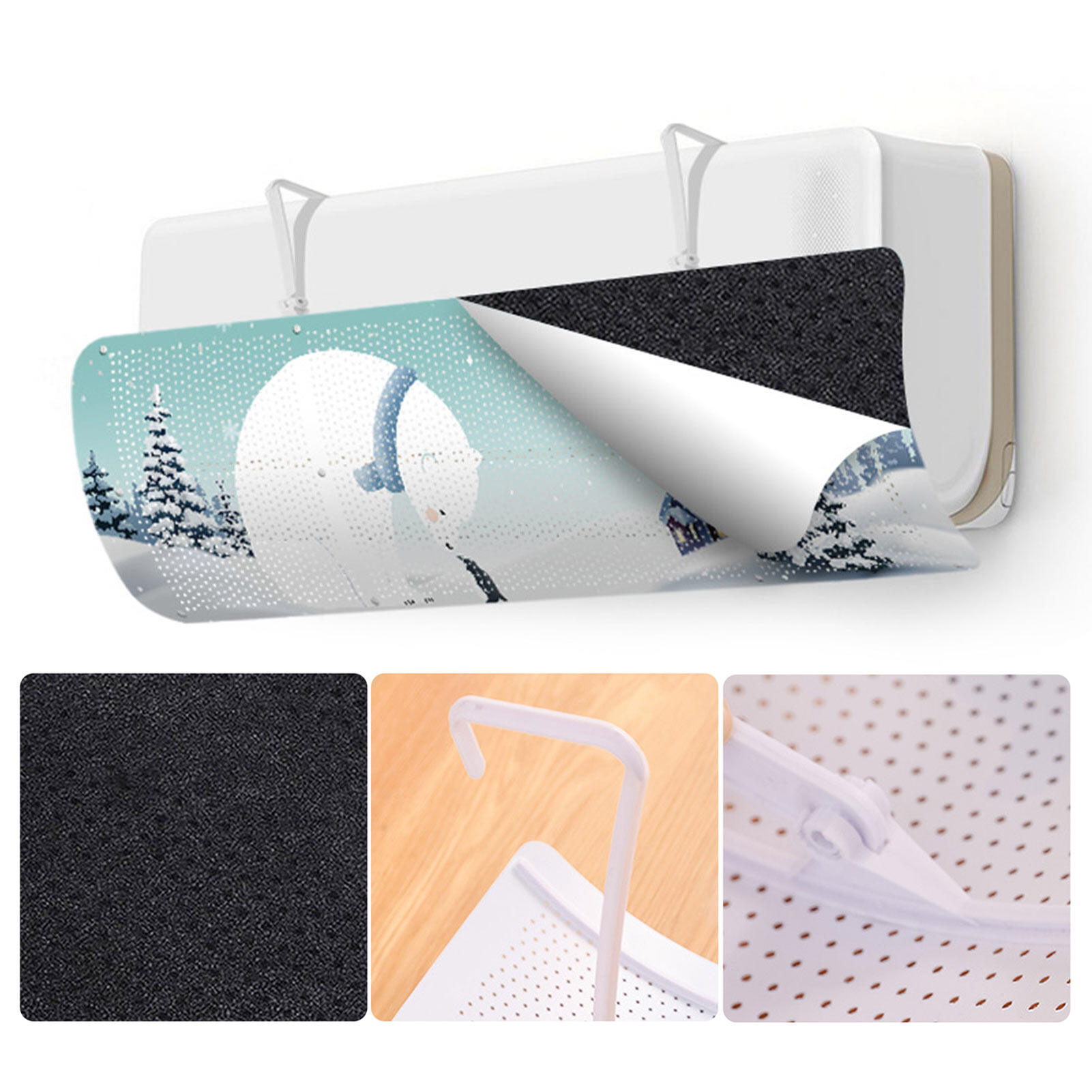 Adjustable Air Conditioning Cover Wind Deflector Windshield Air Conditioner Tools Air Baffle Shield Home Office Accessories