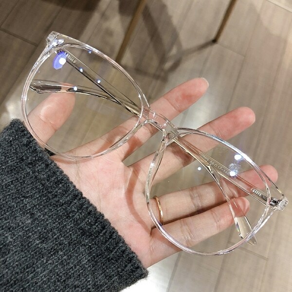 Giá bán Radiation Protection Glasses Women Oversized Eyeglasses Anti Blue Light Eyeglasses Male Oversized Round Glasses