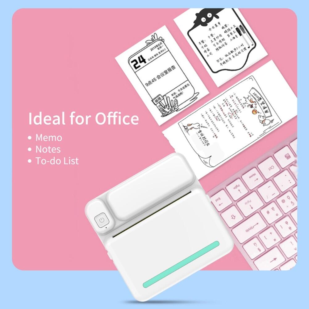 Mini Printer Portable Thermal Printer Pocket Photo Label Printers Sticker Inkless Bluetooth Miniprint For Phone 200Dpi Printing