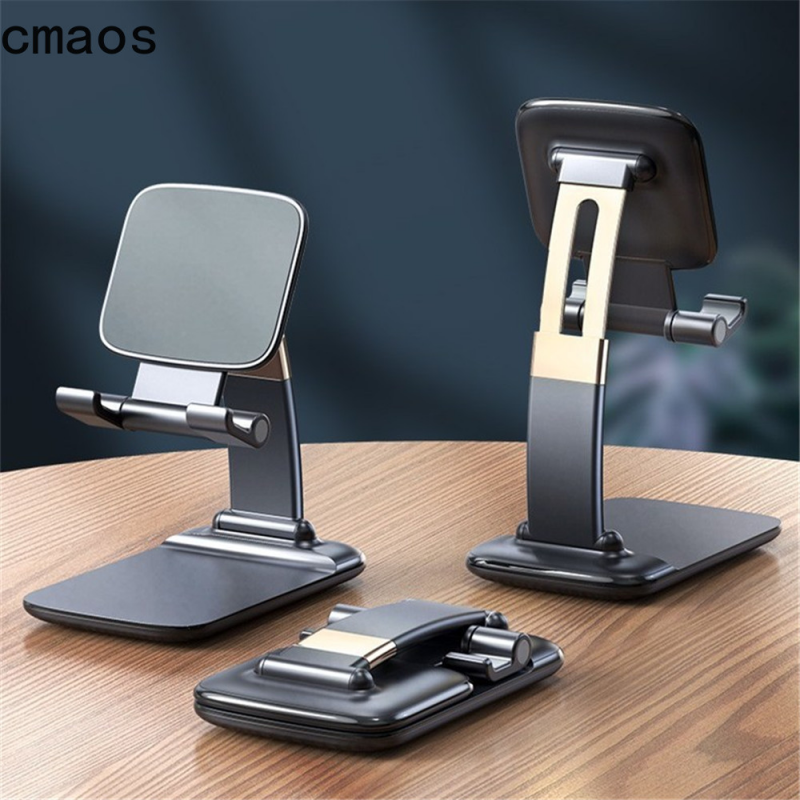 CMAOS Giá Đỡ Điện Thoại Để Bàn Gấp Gọn Cho iPhone 12 iPad Xiaomi Giá Đỡ Điện Thoại Thông Minh Để Bàn Bằng Kim Loại Trọng Lực Điều Chỉnh Được