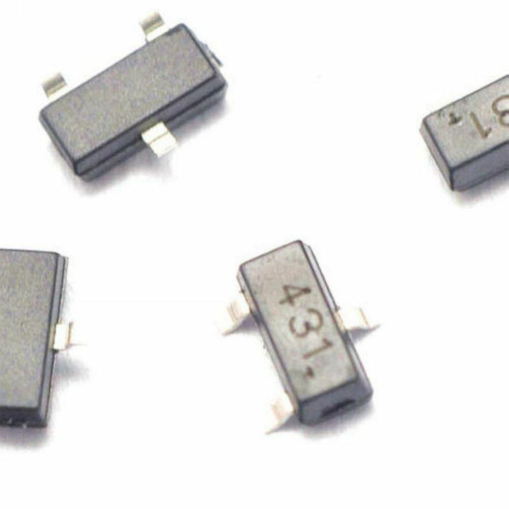 50PCS TL431 431 SOT-23 Regulators Transistor SMD transistor