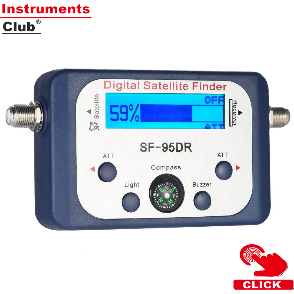 Digital Satellite Finder Satellite Signal Meter Mini Digital Satellite Signal Finder Meter with LCD Display Digital Satfinder with Compass