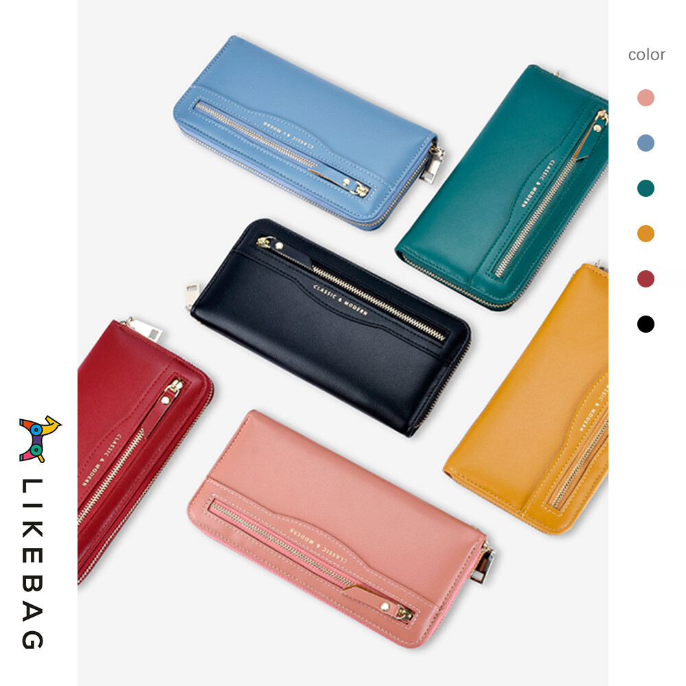 Ví Đựng Thẻ Dài Bằng Da PU Mềm Cho Nữ LIKEBAG