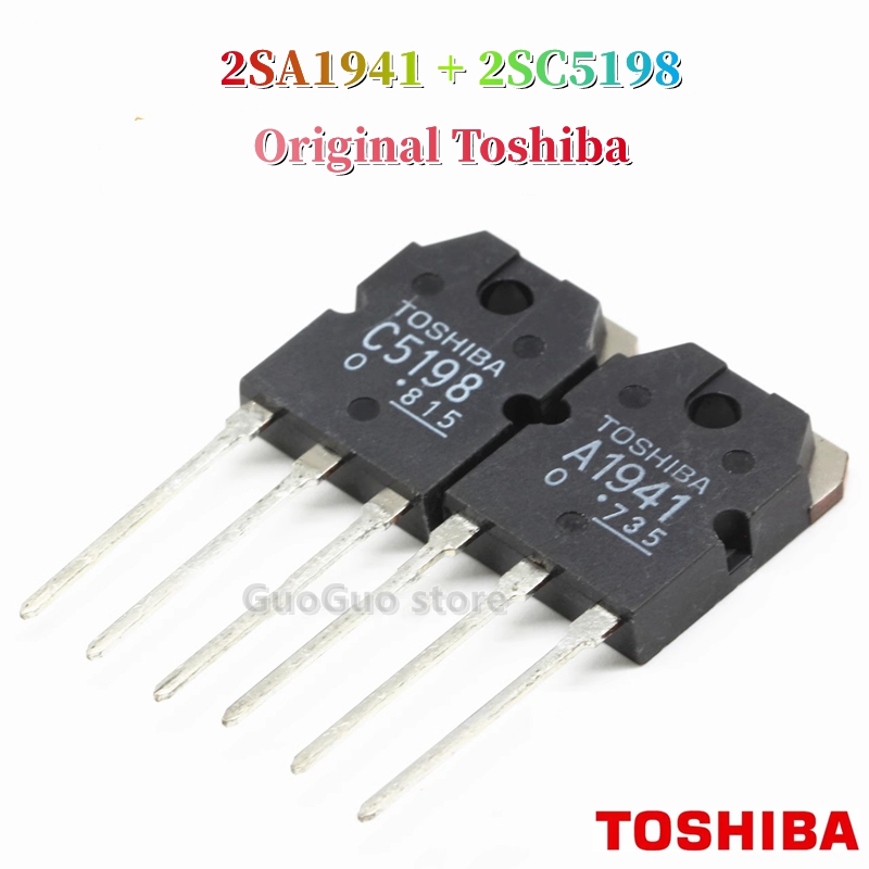 4pcs Original Toshiba 2SC5198 2SA1941 TO-3P (2pcs A1941 + 2pcs