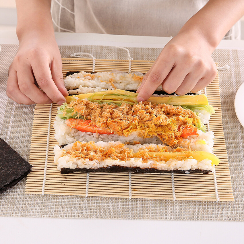 Tấm Cuộn Sushi Bằng Tre Tự Nhiên Tấm Cuộn Sushi Để Làm Sushi