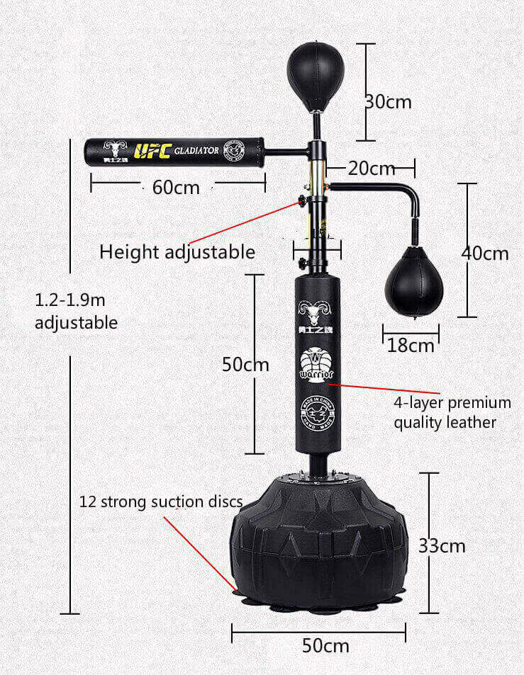 boxing ball with reflex bar