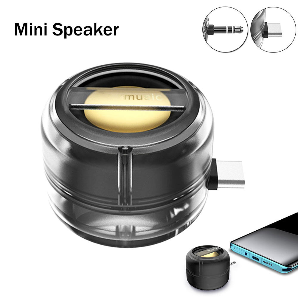 Loa mini 3.5 mét jack Loại C AUX nhạc âm thanh nổi đầu phát âm thanh cho điện thoại máy tính xách tay