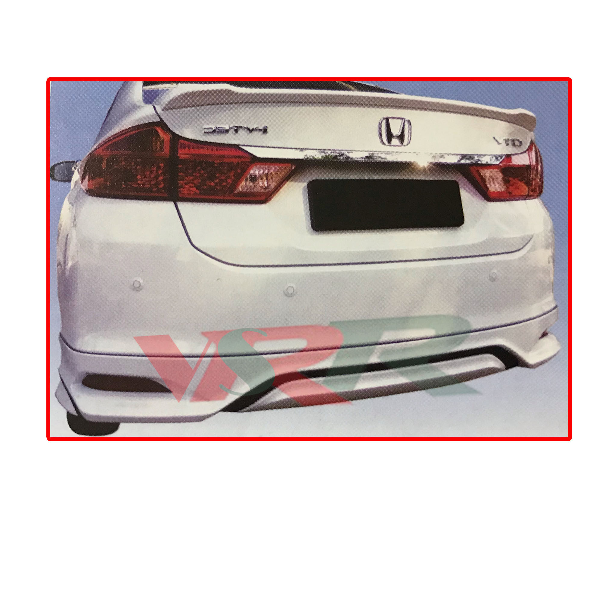 Honda City GM6 6th Gen (2014) MDL Style Rear Back Skirt Skirting Bumper