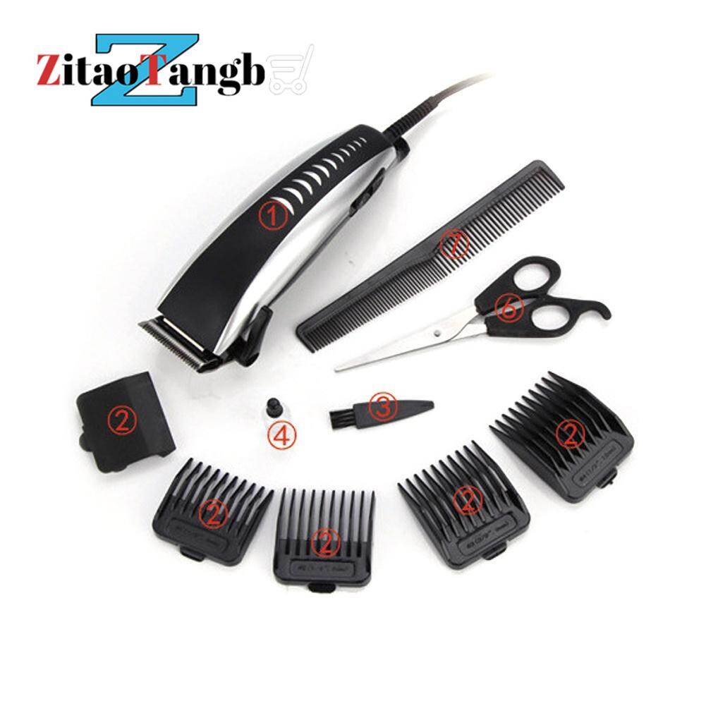 zitaotangb® 9Pcs Electric Wired Hair Cut Clipper Barbers Trimmer Shaver Cutter for Baby Adult