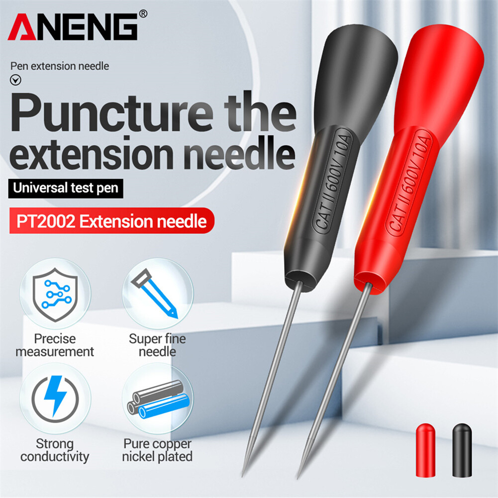 2pcs Insulation Piercing Needles Tip Non-destructive Multimeter Test Probes