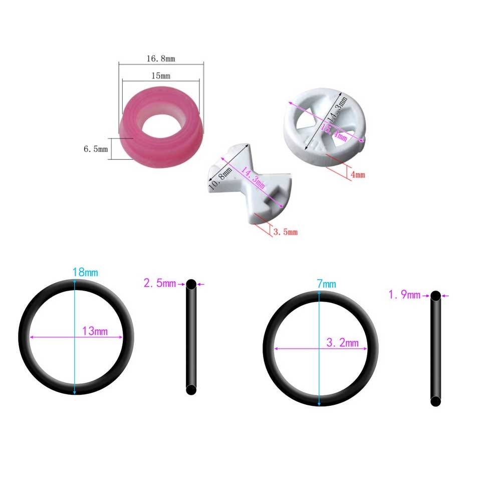 Ceramic & Rubber Silicon Washer Kit For Valve Replacement Tool Ceramic Discs