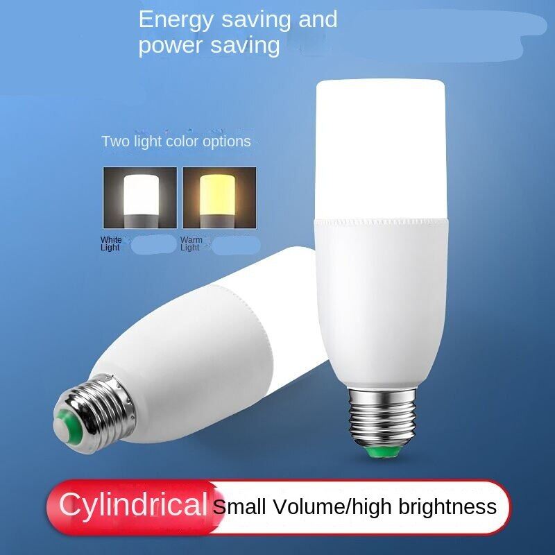 HOME MI🔥Ready Stock🔥Ultra-bright Dimmable LED Bulb E27/B22-220V Thread 3W White Warm Light No Flicker Energy-saving Lamp Bedroom Lamp Restaurant Pendant Lamp Yuba Lamp Eye Protection Lamp Cylindrical Cylindrical Lamp Bulb 节能灯 卧室灯 餐厅吊灯 浴霸灯 护眼灯 柱形圆柱灯