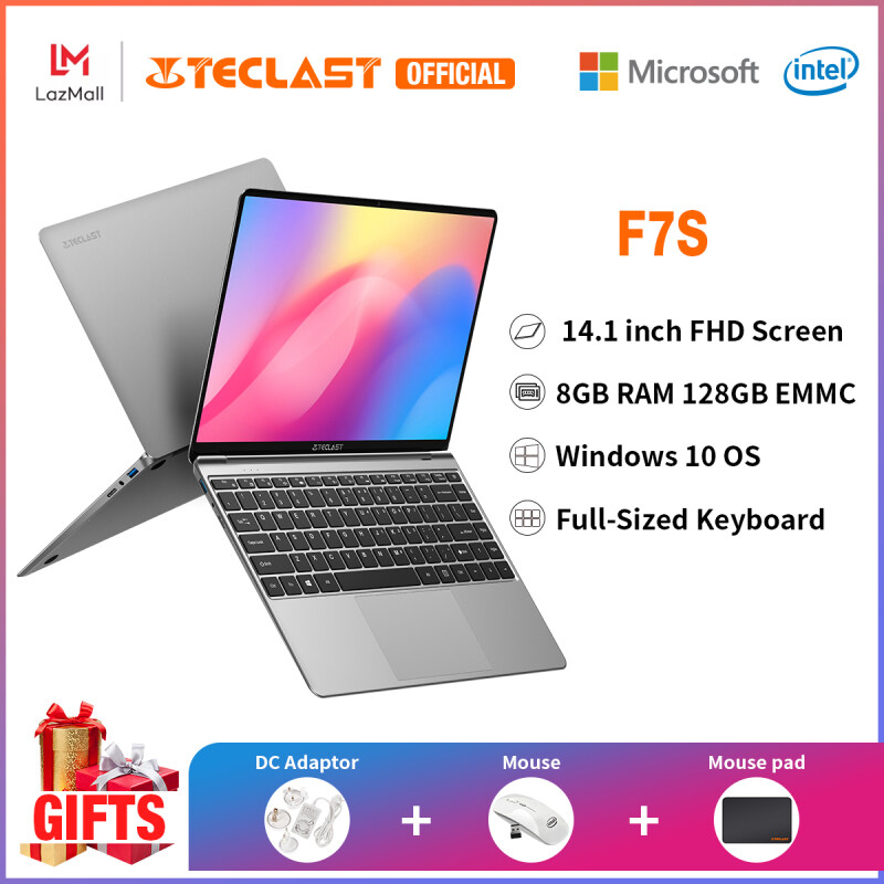 【NEW ARRIVAL】 Teclast F7S Traditional Notebook/14.1 inch IPS Screen/8GB RAM 128GB EMMC/Windows 10/ Intel Apollo Lake Processor/1 year warranty/Installment Malaysia